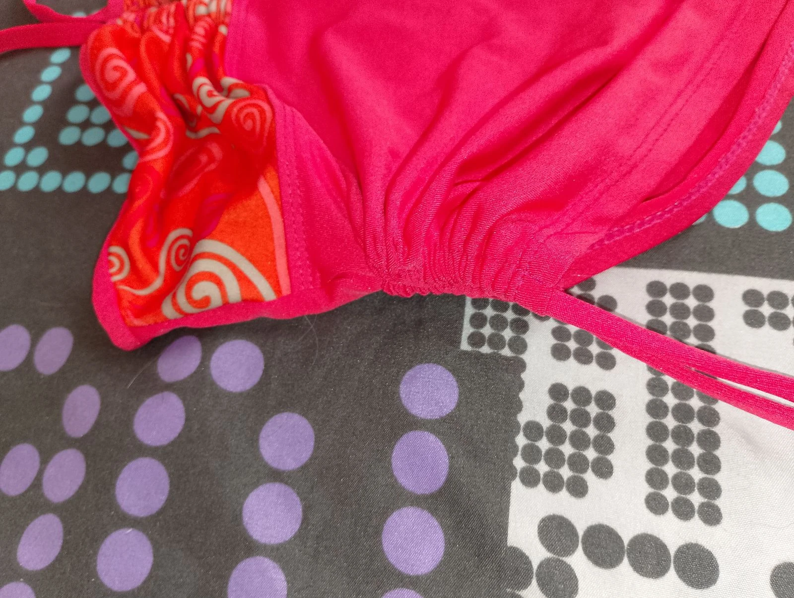 Twee-delig roze en oranje badpak T.S – photo 6